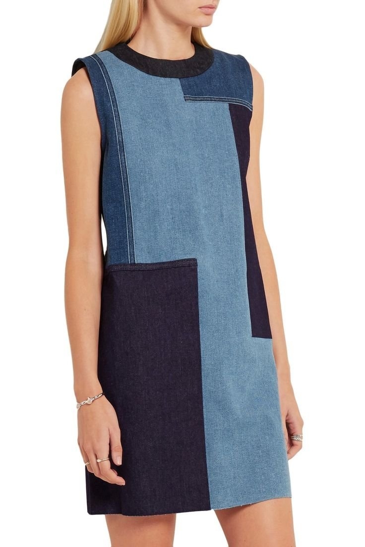 Комбинированное платье