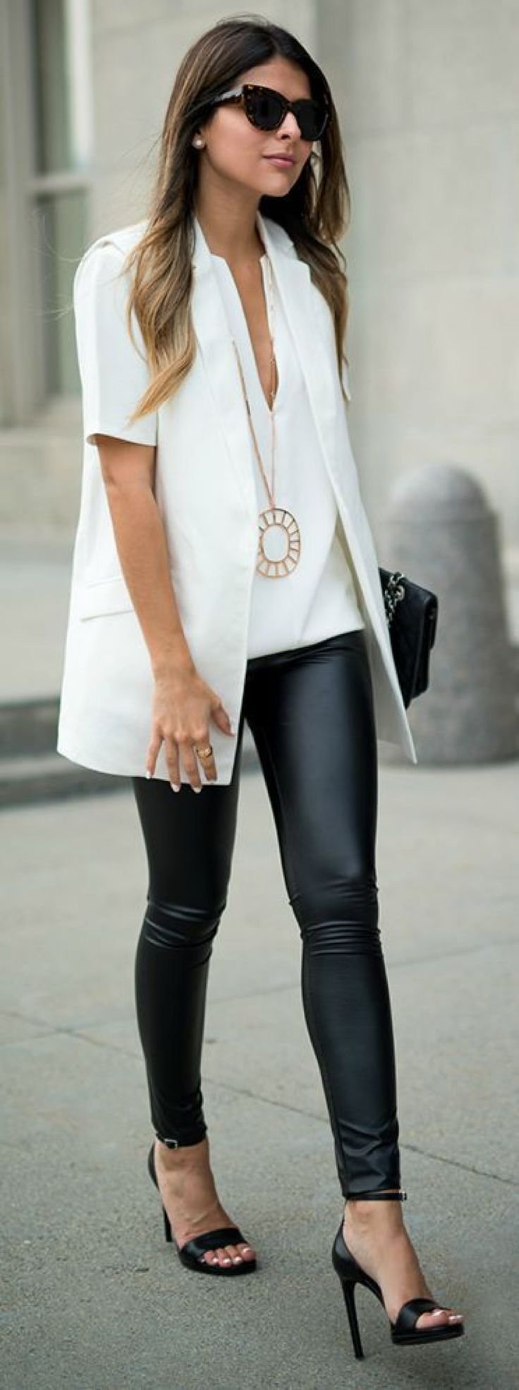 Лосины с пиджаком