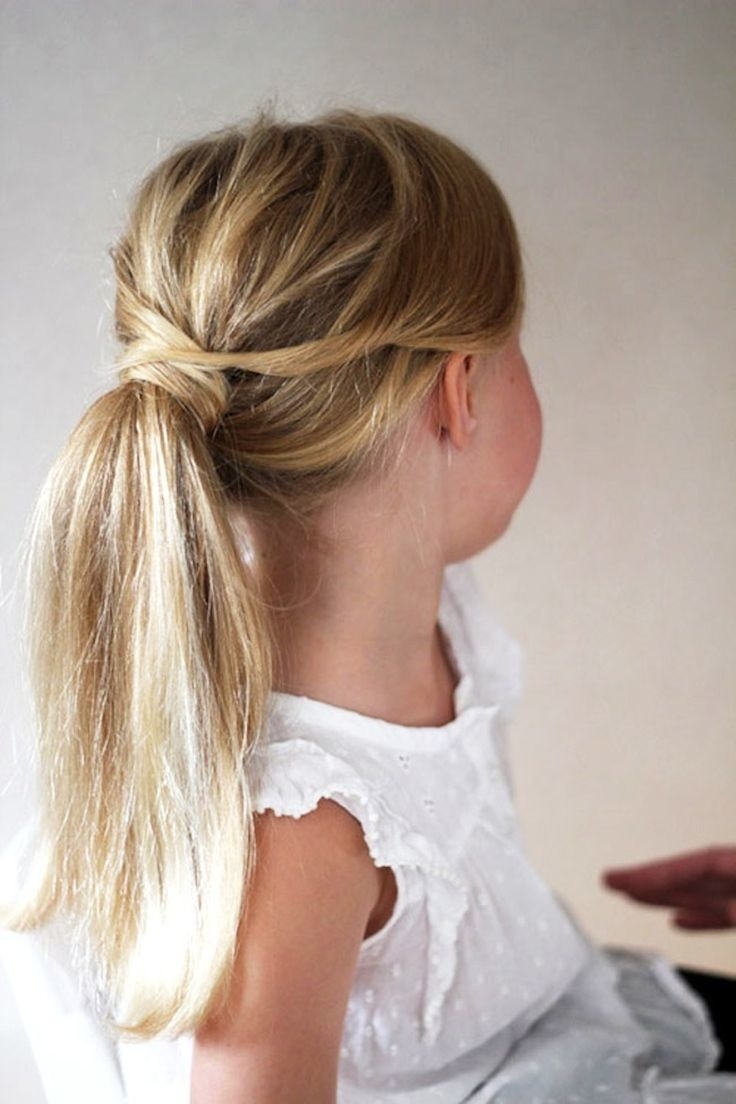 Прическа хвост для девочки