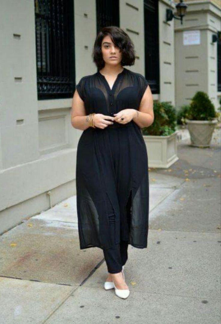 Ассиметричные стрижки для полных женщин