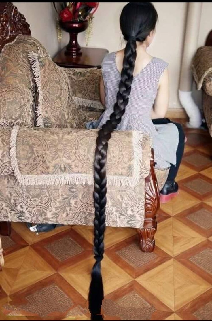 Китаянки с длинной косой