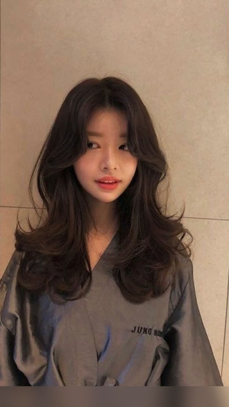 Корейские стрижки на длинные волосы