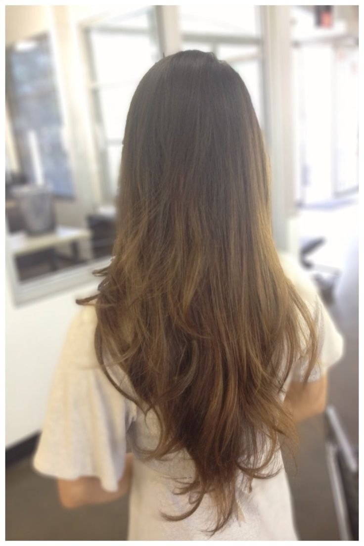 Стрижка Лисий хвост на длинные волосы