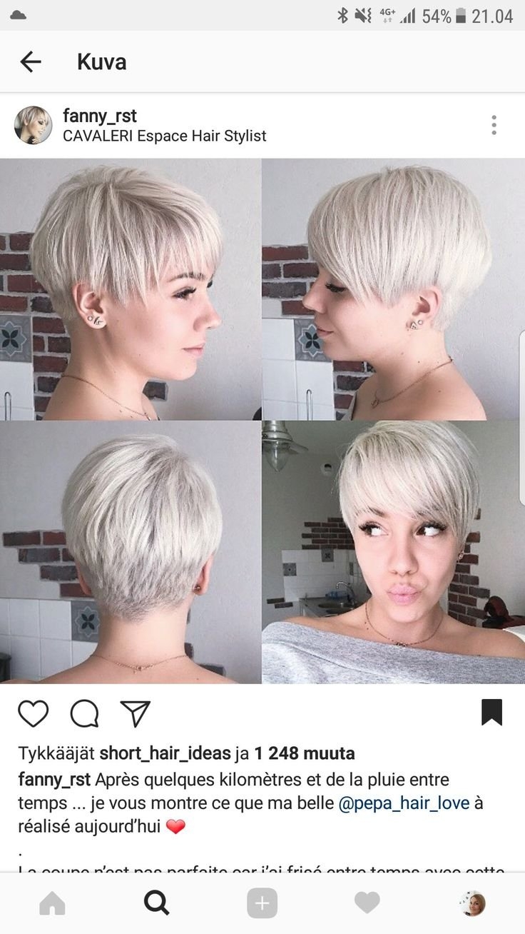 Пикси стрижка с разных сторон