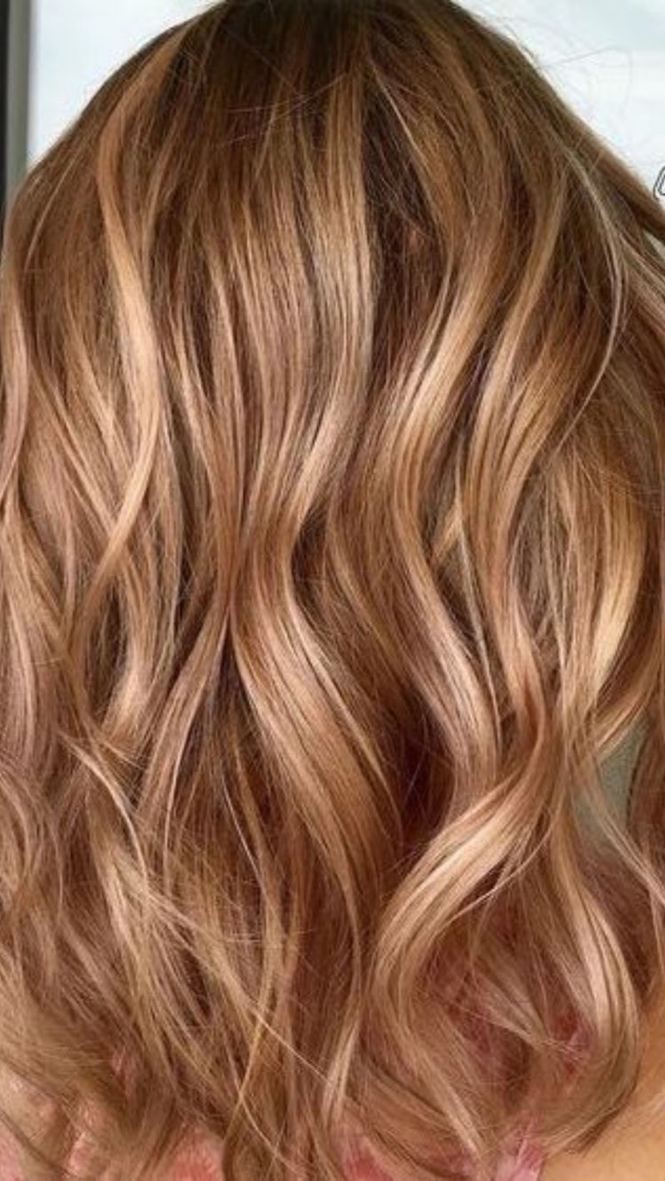 Карамельный блонд балаяж