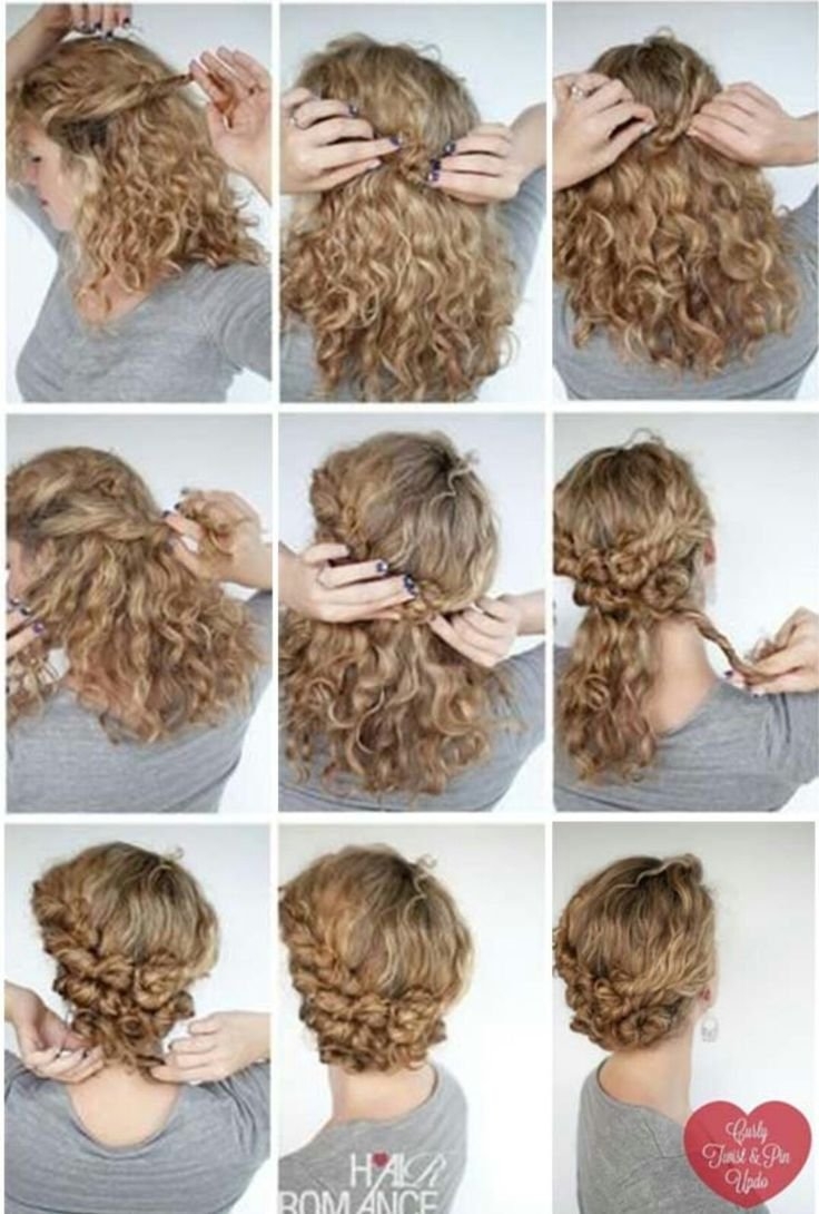 Легкие прически на кудрявые волосы