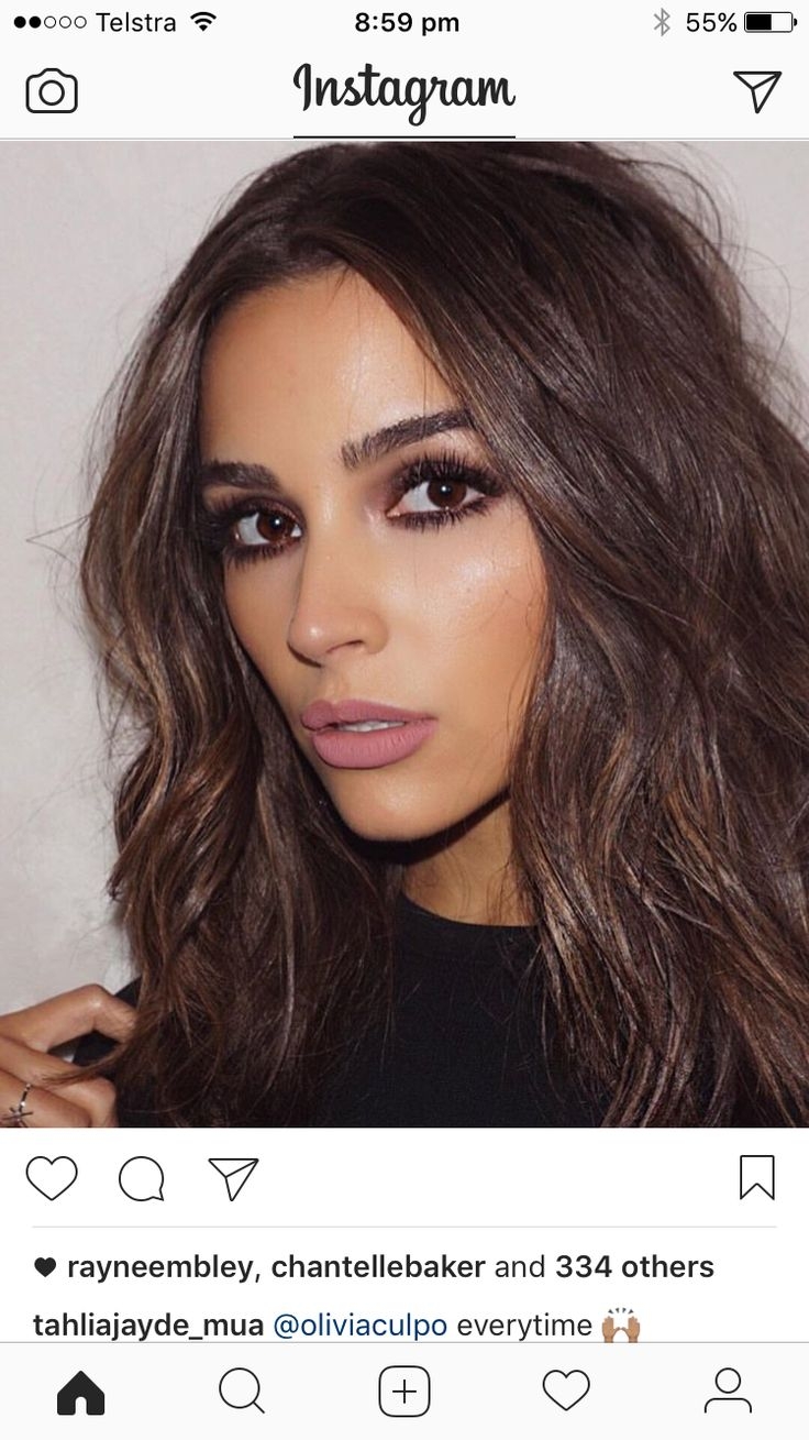 Контуринг на темные волосы