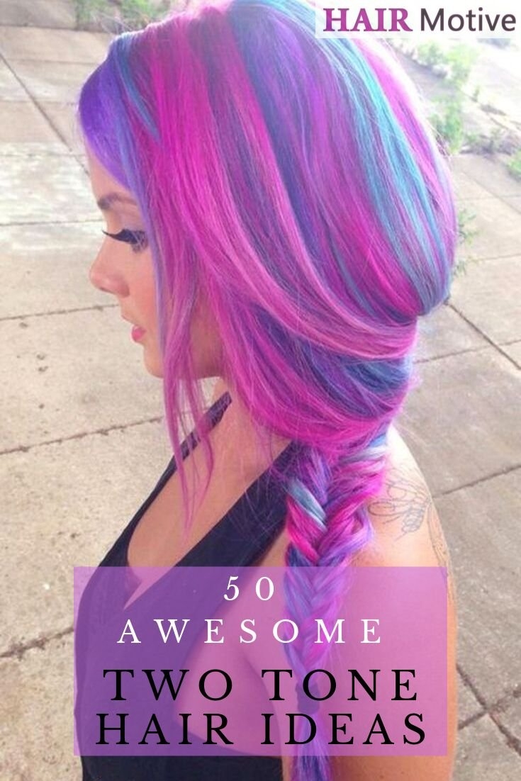 Цветные пряди на волосах