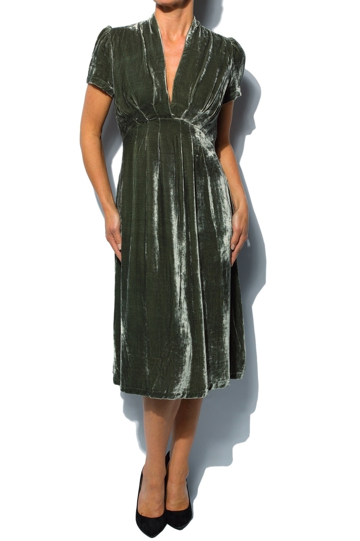 Бордовое вельветовое платье Зара