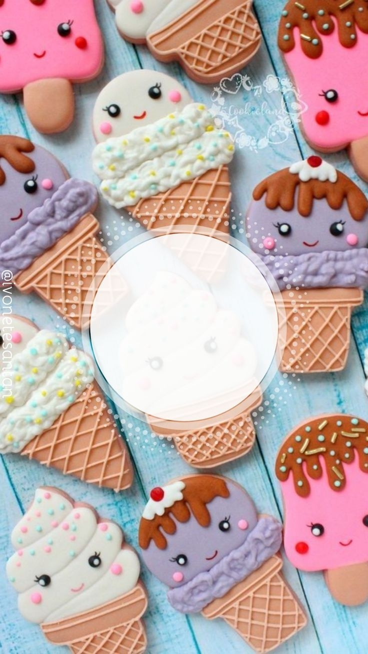 Пряник в виде мороженого