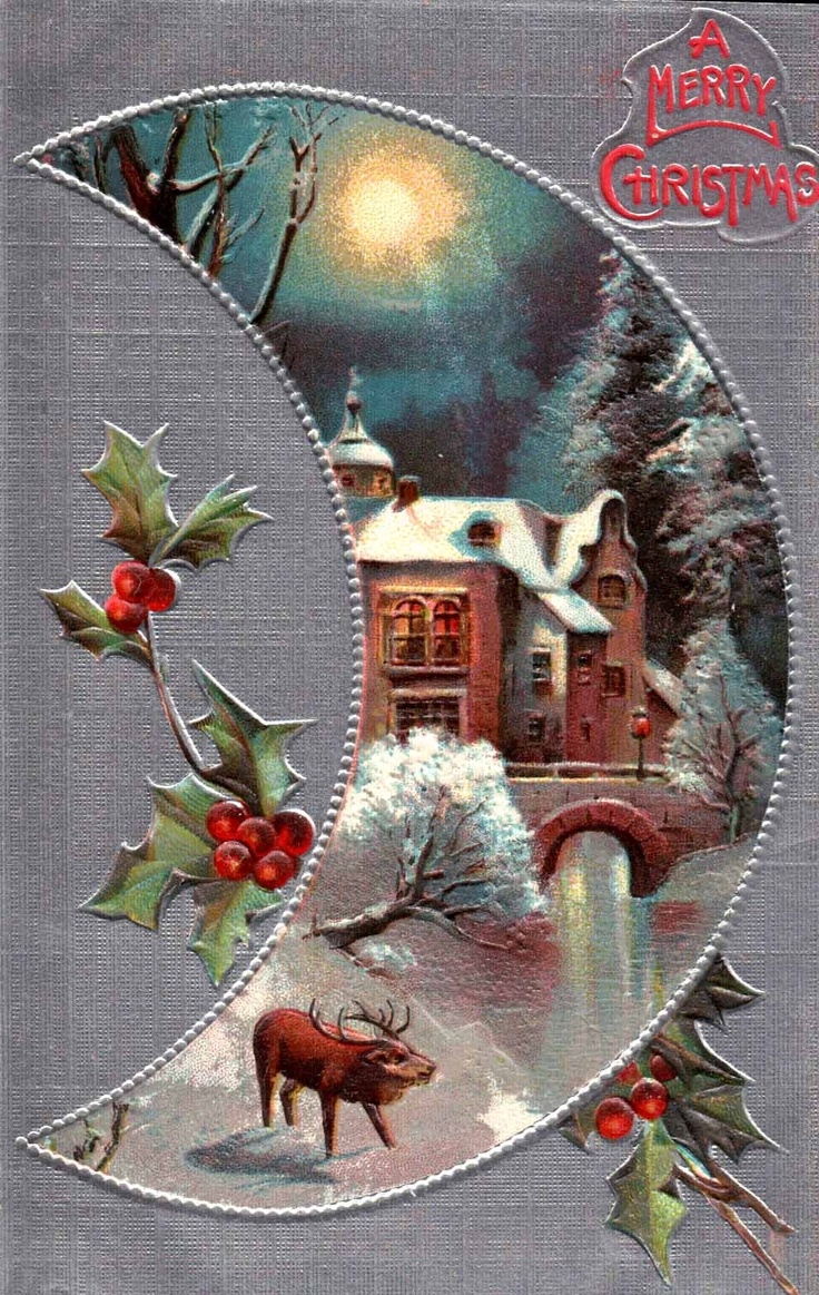 Новогодняя открытка в итальянском стиле