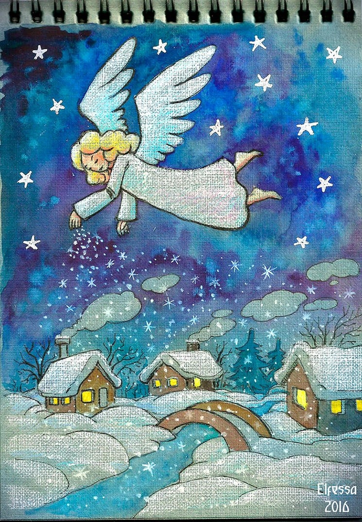 Рождественские рисунки