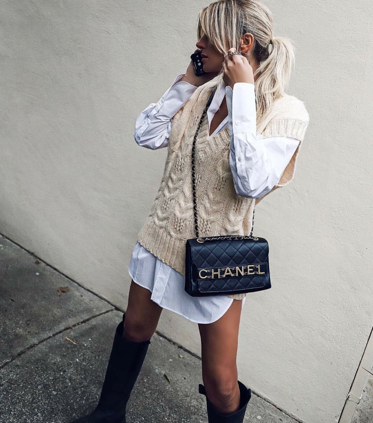 Образы с жилеткой оверсайз