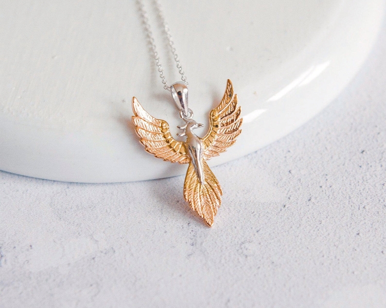 Подвеска Феникс золото