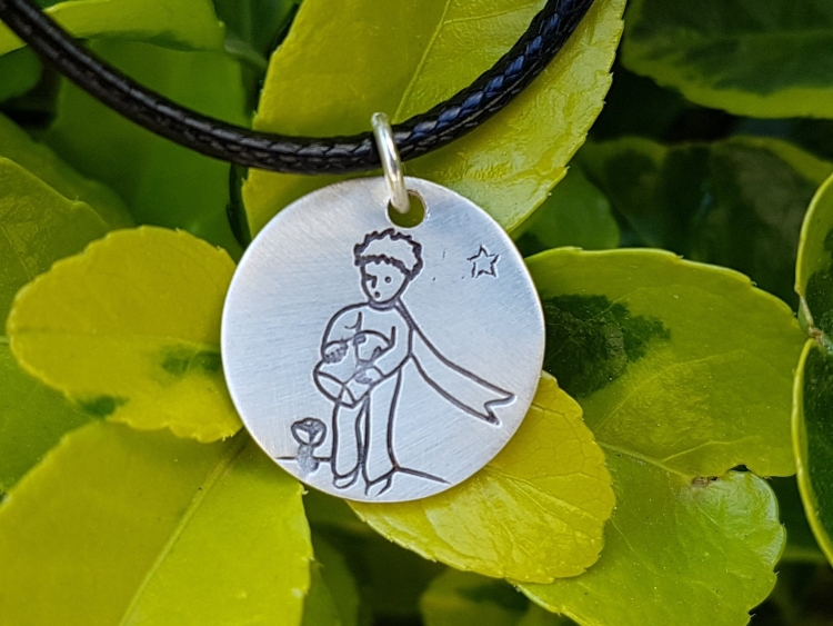 Подвеска маленький принц серебро