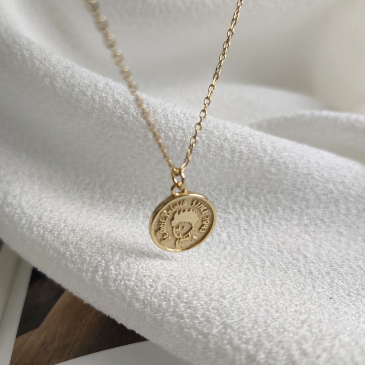 Подвеска маленький принц золото