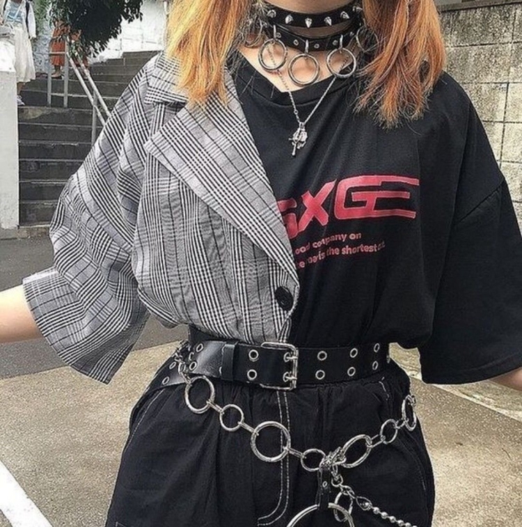 Корейская одежда Грандж стиль гранж