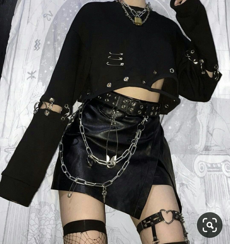 Goth outfit Грандж 2019 корейский