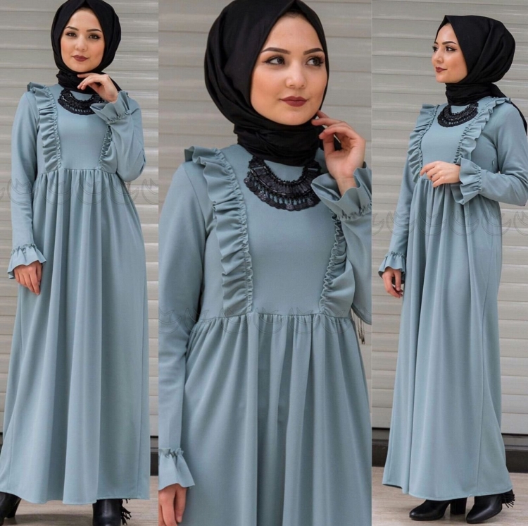 Модные платье офисный хиджаб