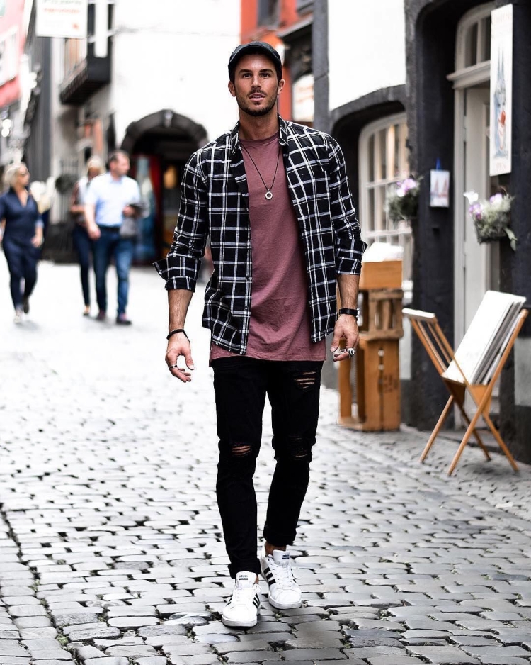 Уличный лук мужской