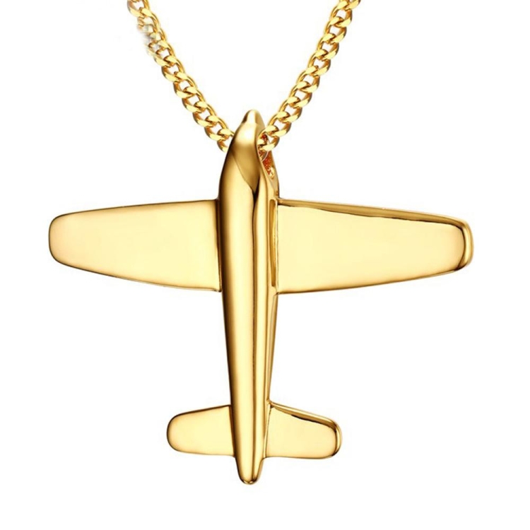 Подвеска самолет золото