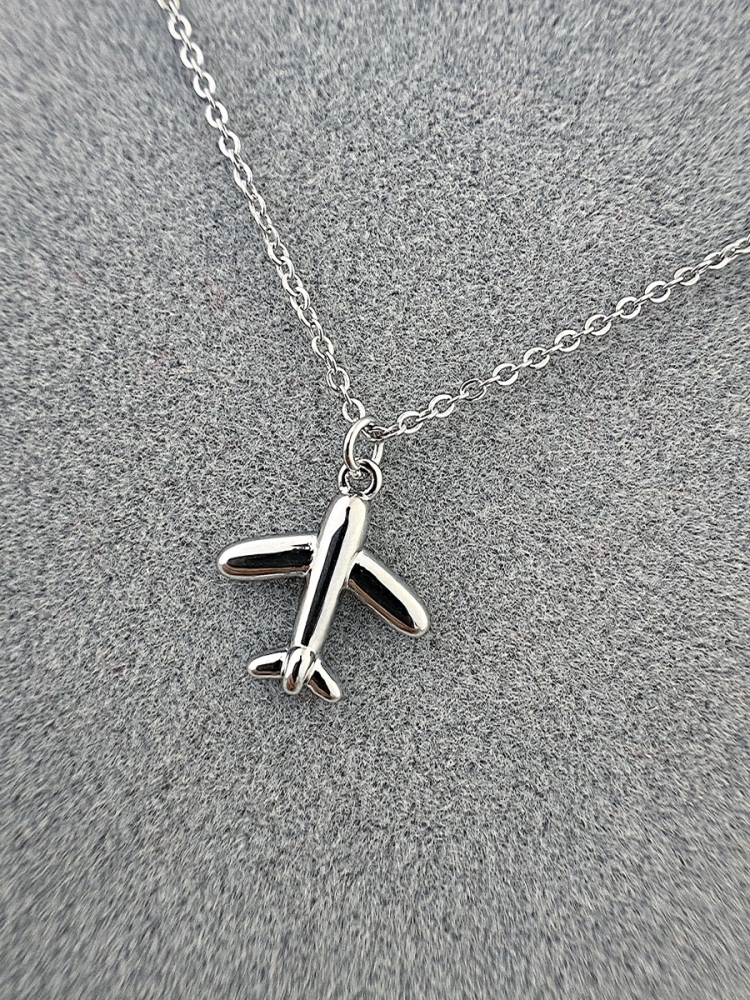 Подвеска самолет серебро