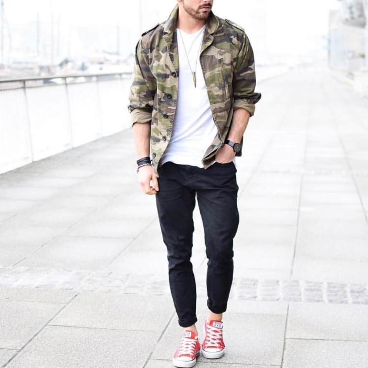 Стрит Веар стиль мужской милитари