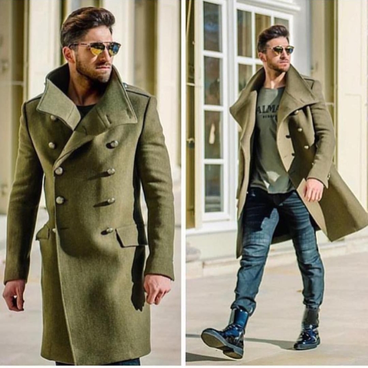 Тренч милитари мужской