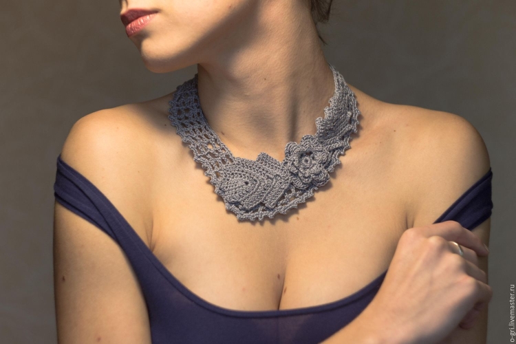 Вязание колье