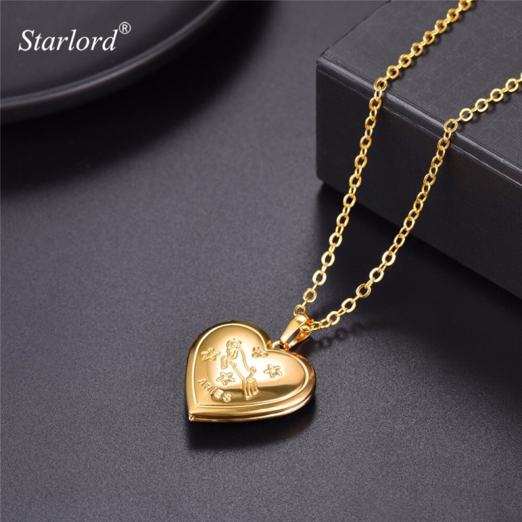 Кулон сердце с фотографией внутри золото