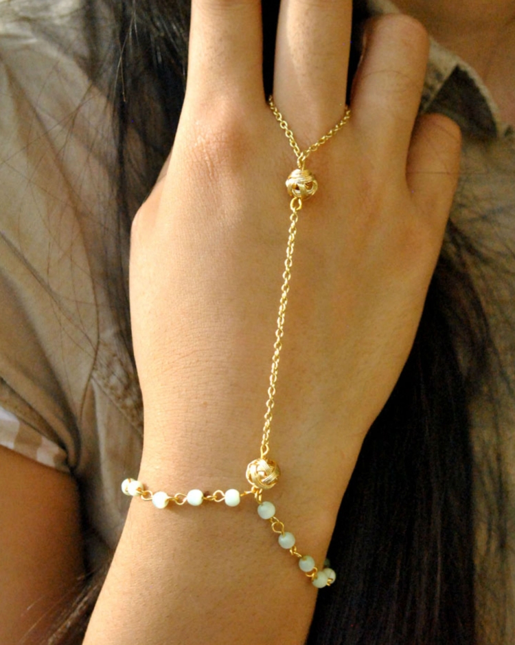 Браслет Жади золотой