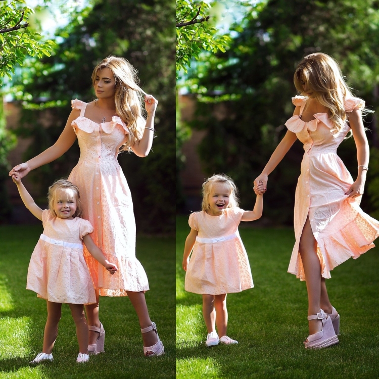 Платье мама дочка на годик