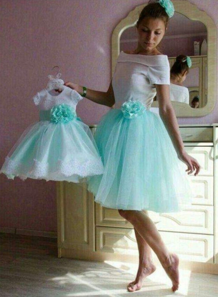 Платье мама дочка на годик