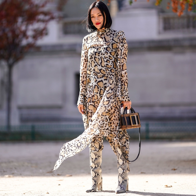 Одежда со змеиным принтом