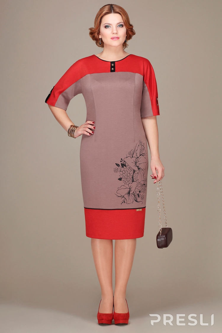 Трикотаж комбинированный с шифоном