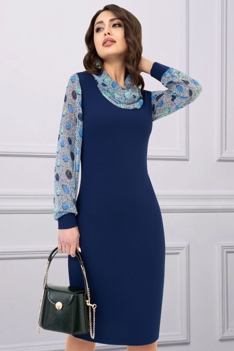 Платья в клетку для полных комбинированные