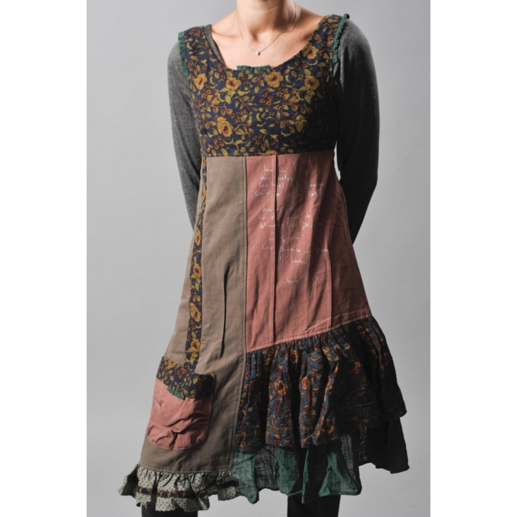 Комбинированное платье в клетку