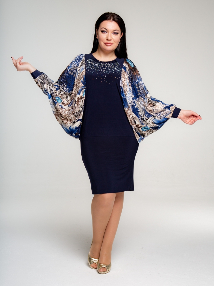 Джинсовое платье пэчворк