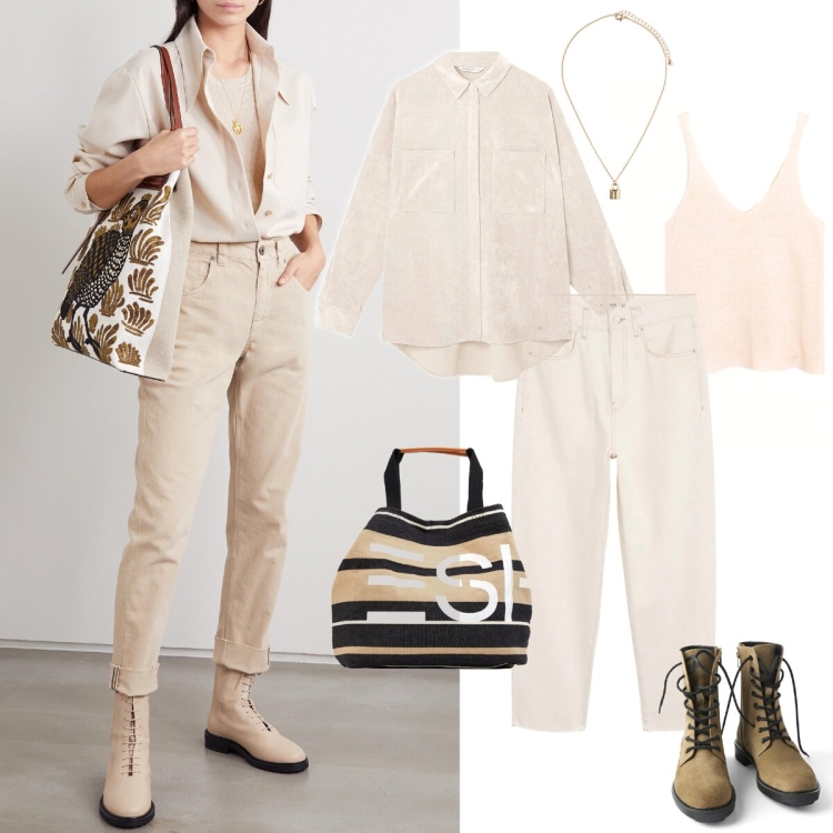 Стильные образы с бежевыми брюками