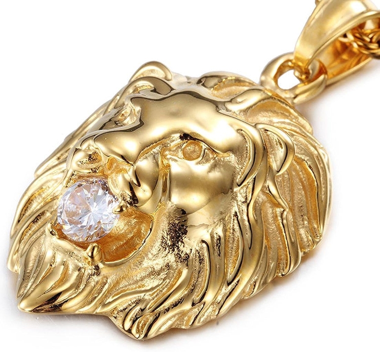 Подвеска Лев из золота мужские