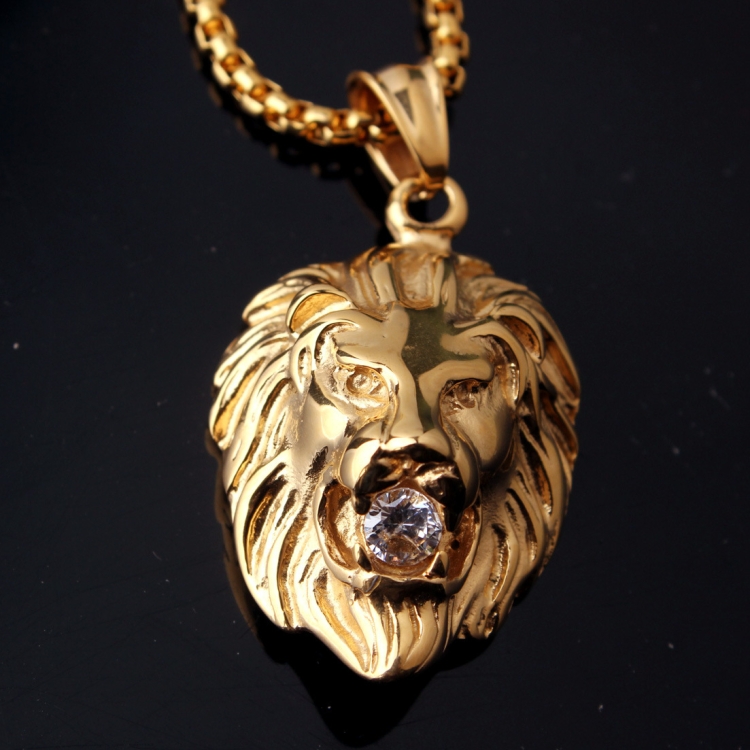 Кулон Лев золото