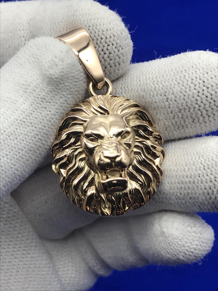 Кулон Лев золото