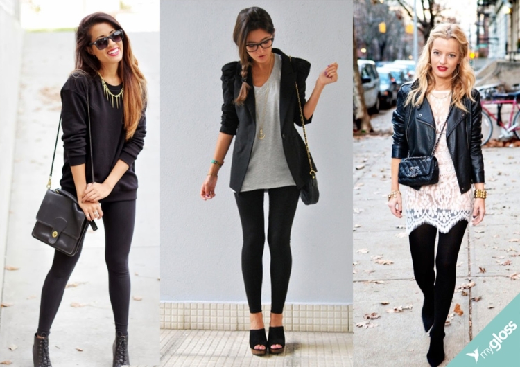 Пиджак с кожаными легенсами