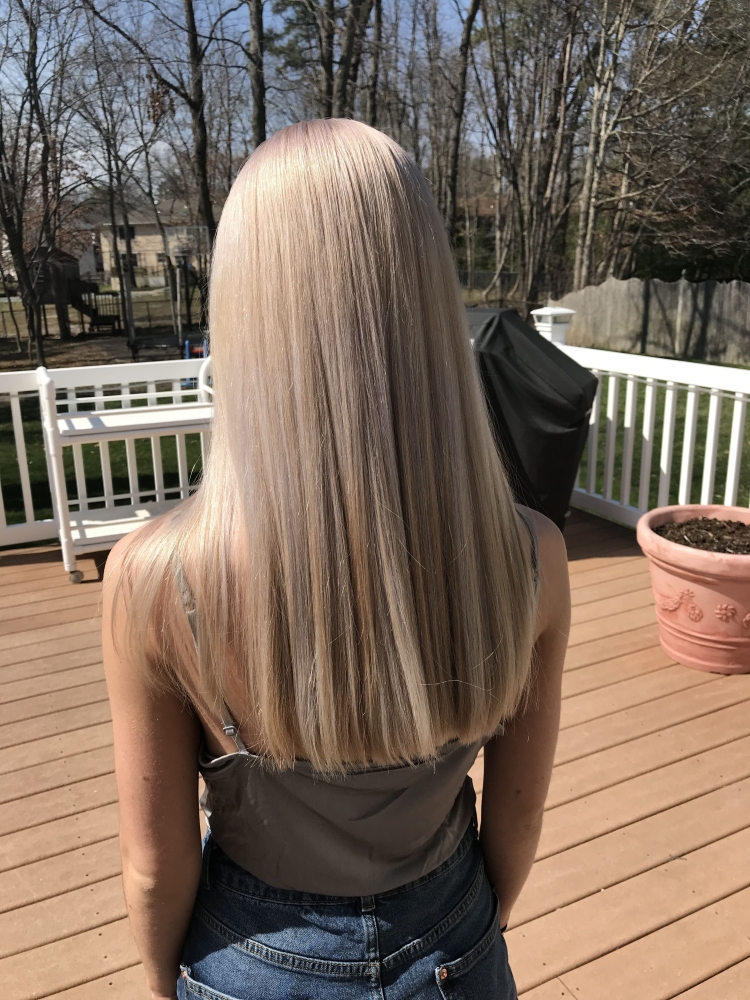 Стрижка на длинные волосы ровный срез