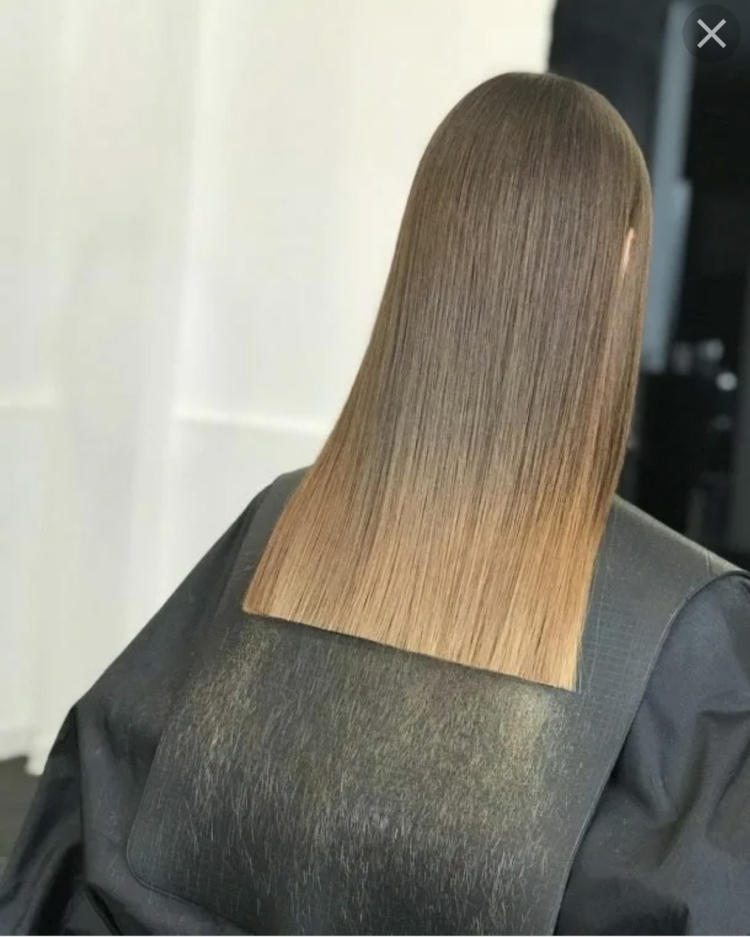 Ровные кончики волос