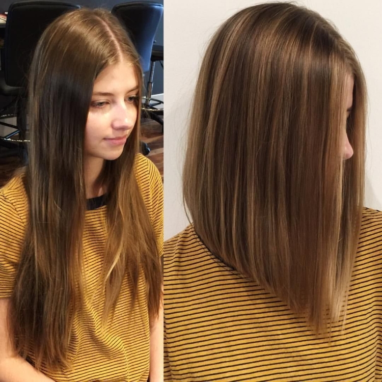 Стрижка до лопаток