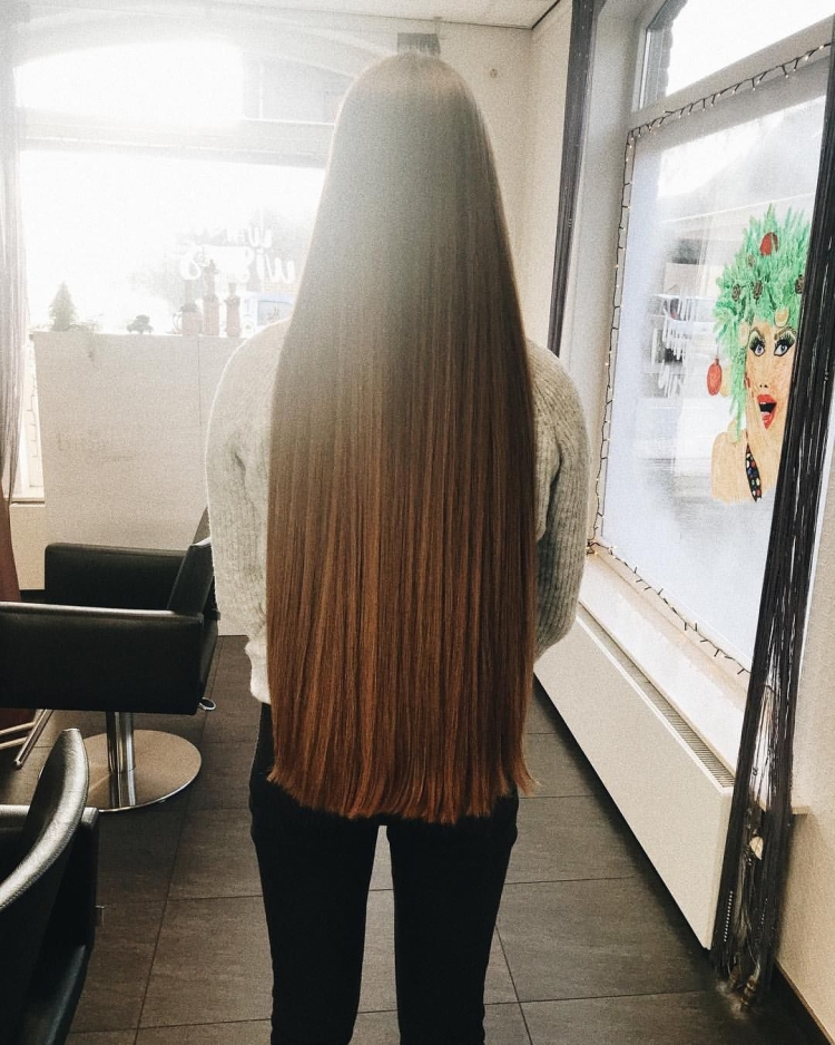 Срез волос полукругом