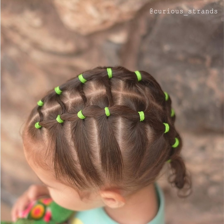 Прически детские на короткие волосы с резинками