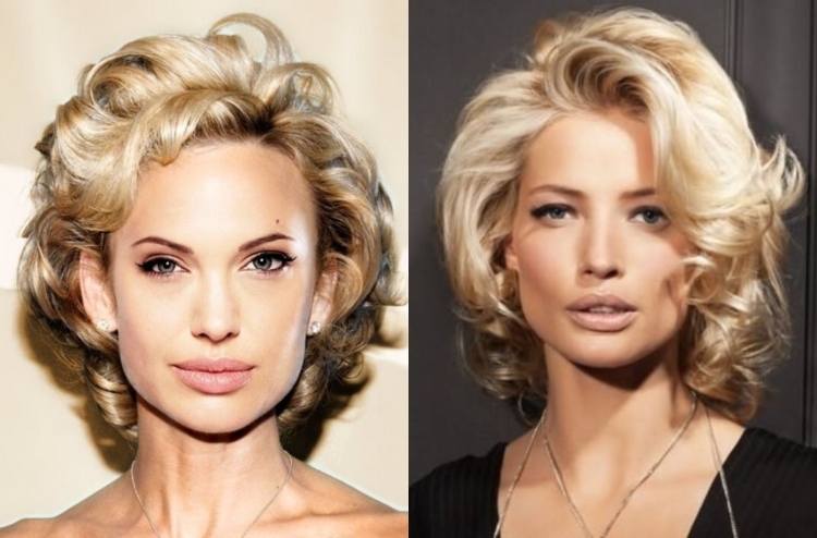 Крупные кудри на короткие волосы