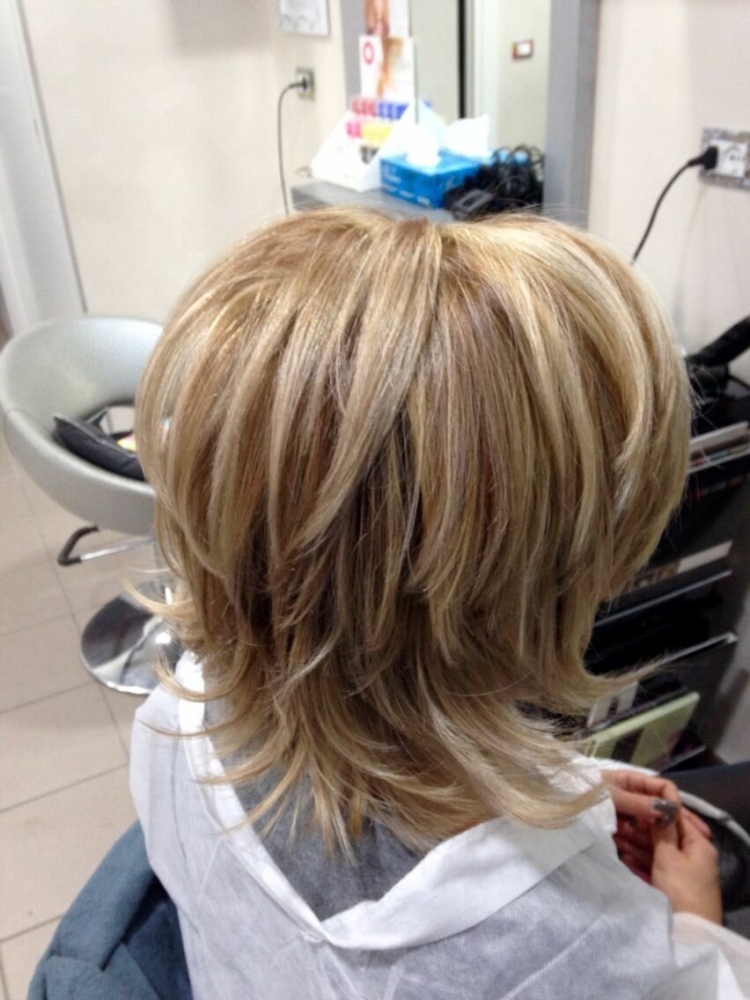 Градуированный Боб Каскад мелирование